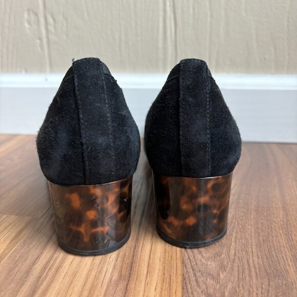 Vionic Suede Natalie Block Tortoise Heel Casual Shoe - Picture 7 of 13